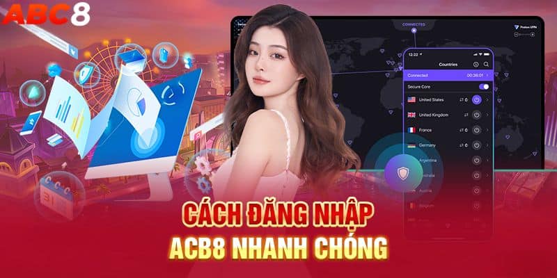 Hướng dẫn các bước đăng nhập ABC8